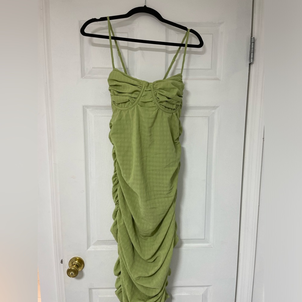 Raunchy Green Maxi Dress